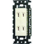 ■Panasonic フルカラー絶縁ダブルコンセント WN13024K(1592522)×10[送料別途見積り][法人・事業所限定][掲外取寄]