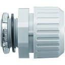 ■SANKEI サンフレキROBO コネクタ ノックアウト接続用 管用平行おねじ付き ライトグレー色 N2BG12LG(1593766)