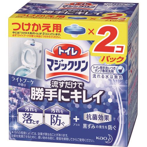 ■Kao トイレマジックリン 流すだけで勝手にキレイ ライトブーケ 詰替用 2個入 233394(1595506)