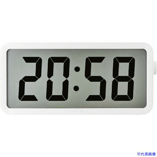 ■KING JIM ザラ−ジ タイマ−クロック 白 電池寿命約1年 DTC001W(1606448)