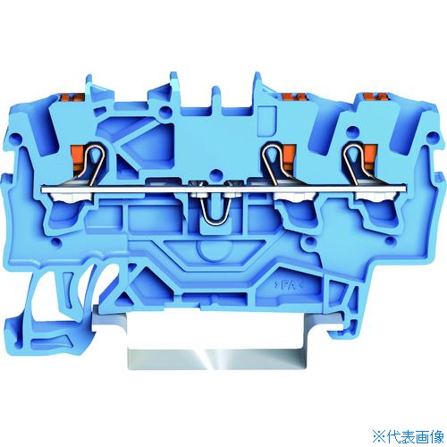 ■WAGO プッシュボタン操作タイプ スプリング式中継端子台2201シリーズ3線式用 22011304PK(1607092)