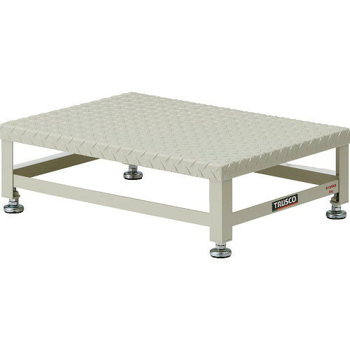オレンジブック トラスコ中山　TRUSCOTRUSCO ローハイシステムステップ スチール製 550x400XH180〜210 〔品番:LH180〕[ 注番:1607962]特長●スチール製で耐久性に優れています。●縞鋼板を使用しているので滑り止め効果があります。●アジャスターで3cmの高さ調整が可能です。用途●機械周りのメンテナンス用架台や作業用踏み台として仕様●最大使用質量(kg)：80●天板高さ(m)：0.18〜0.21●天板寸法(mm)：550×400●段数(段)：1●踏ざん踏面幅(mm)：400●色：アイボリー●設置寸法(mm)間口：555●設置寸法(mm)奥行：405●天板色：アイボリー仕様2●完成品材質/仕上●天板:縞鋼板（メラミン焼き付け塗装）●脚・はり:スチール●アジャスター:ASRゴム（ねじサイズM10×1.5）セット内容/付属品注意●北海道・沖縄・離島は運賃別途●提供不可：chemSHERPA●車上渡しのため、お客様での荷降ろしが必要です。原産国（名称）日本JANコード4989999023343本体質量7.5kgオレンジブック トラスコ中山　TRUSCOTRUSCO ローハイシステムステップ スチール製 550x400XH180〜210 〔品番:LH180〕[注番:1607962][本体質量：7.5kg]《包装時基本サイズ：570×420×180》〔包装時質量：9kg〕分類》工事・照明用品》はしご・脚立》作業台・踏台☆納期情報：メーカー直送品（送料元払い）【法人限定＝会社名ご記入お願い致します。】 ※北海道・沖縄・離島は運賃別途商品も含む