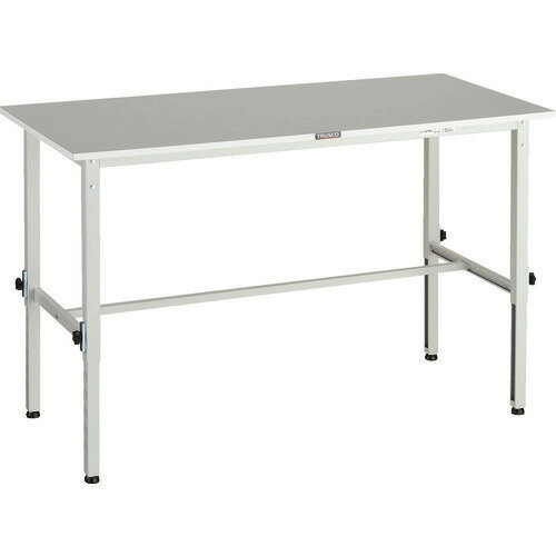 樂天商城 - ■TRUSCO 軽荷重作業台高さ調節式(150kg)RAEM2型 RoHS2対応天板 1500X750XH650〜950 ホワイト色 RAEM21500W(1611345)[法人限定][直送元]