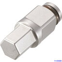 ■TONE ドライバービットソケット ヘキサゴンビット 差込角12.7mm 全長51.5mm BIT4H22(1611665)