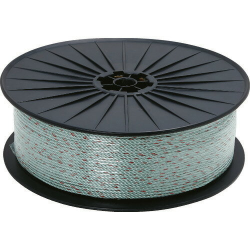 ■TRUSCO ドローン用パイロットロープ PP4mm 長さ500m ボビン巻き グレー DROPE4500GY(1612267)