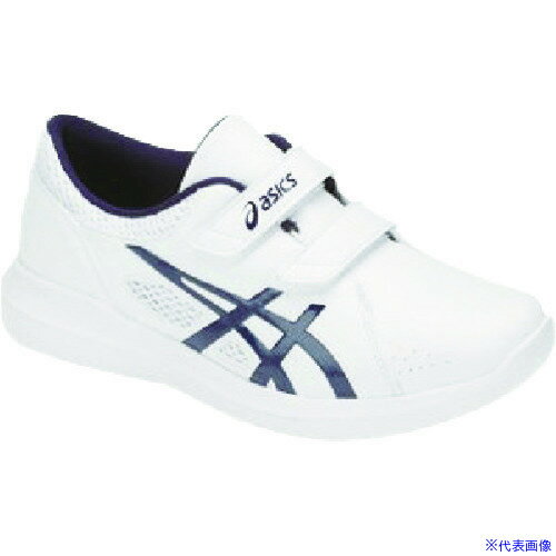 ■ASICS NURSEWALKER203 ホワイト×ピーコート 21.5cm 1271A032.10121.5(1615701)
