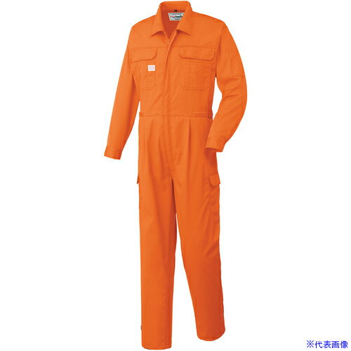 ■AUTO−BI AW(秋冬)モデル 長袖つなぎ服2350−003オレンジ−3L 23500033L(1619014)[送料別途お見積り][法人限定][掲外取寄](4.0)