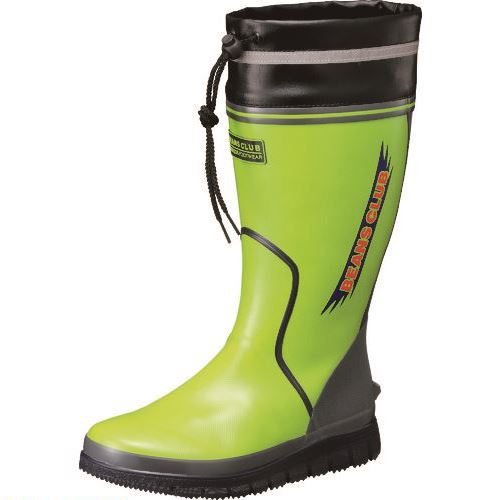 オレンジブック トラスコ中山　TRUSCO福山ゴム ビーンズクラブ 102 ライム L 〔品番:AA80900LIL〕[ 注番:1623521]特長●オブリックトゥの幅広設計で、足に対する圧迫感が軽減されます。●特殊軽量配合ラバーを使用し、足に対する負担を軽減します。●屈曲溝を採用した新設計ソールで、屈曲性がよく歩行しやすいです。●足首を細身にした新設計金型を使用し、フィット感を向上しました。●底がワイド設計のため、地面との接触面積が広く安定感があり疲れにくいです。●インソール入りで、ソフトな履き心地です。●裏材には吸汗インナーを使用し、ムレにくく快適な履き心地です。●4層構造のメッシュ入りで引き裂きに強く、丈夫な長靴を実現しました。●履き口のカフには反射材を採用し、夜間の作業でも安心・安全です。用途●一般作業に。仕様●足幅サイズ：EEE●色：ライム●サイズ：L仕様2●サイズ：L材質/仕上●アッパー材：軽量配合ラバー（メッシュをサンド）＋吸汗メリヤス裏●アウターソール（モールド底）材：軽量配合ラバー●履き口カフ材：PVC＋反射テープ付●フラットインソール：EVA＋ポリエステルセット内容/付属品注意原産国（名称）中国JANコード4963475559366本体質量1480gオレンジブック トラスコ中山　TRUSCO福山ゴム ビーンズクラブ 102 ライム L 〔品番:AA80900LIL〕[注番:1623521][本体質量：1480g]《包装時基本サイズ：440×320×110》〔包装時質量：2kg〕分類》保護具》安全靴・作業靴》長靴☆納期情報：メーカー取り寄品（弊社より発送）