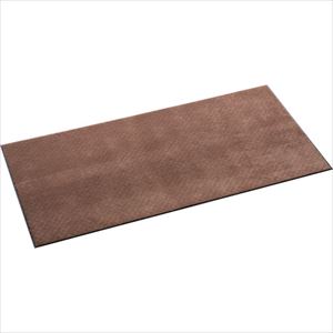 オレンジブック トラスコ中山　TRUSCOテラモト 雨天用マット ニューテラレイン900×1800mm ブラウン 〔品番:MR0250484〕[ 注番:1630904]特長●靴底に付いた水気を素早く吸水します。●色落・色あせしにくいタイプで...