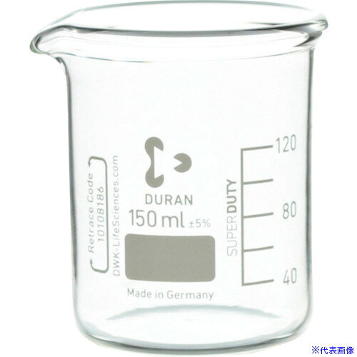 オレンジブック トラスコ中山　TRUSCOSIBATA スーパー肉厚ビーカー 150mL 10入 〔品番:010060150A〕[ 注番:1661538]特長●肉厚がどの部分でも一定です。●オートクレーブ使用可能です。●滅菌器にかけられます。●リトレイスコード（製造No.）が記載されています。●DIN/ISOに基づいた形状をしています。仕様●容量(ml)：150●目盛間隔(ml)：20●外径(mm)：60●全高(mm)：80仕様2材質/仕上●ほうけい酸ガラスセット内容/付属品注意原産国（名称）ドイツJANコード4589988589609本体質量82gオレンジブック トラスコ中山　TRUSCOSIBATA スーパー肉厚ビーカー 150mL 10入 〔品番:010060150A〕[注番:1661538][本体質量：82g]《包装時基本サイズ：365×150×90》〔包装時質量：1kg〕分類》研究用品》理化学用品》ビーカー・計量カップ☆納期情報：メーカー取り寄品（弊社より発送）