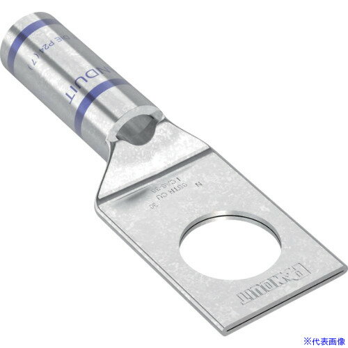 ■PANDUIT 銅製圧縮端子 1穴 電線サイズ AWG6 取付穴サイズ 104mm LCA6−38−L LCA638L(1679270)[送料別途..