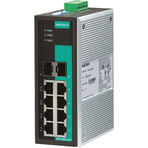 ��MOXA 8�ݡ���(RJ45��6������ܥݡ��ȡ�2) �ե륮���ӥå� ����ޥ͡����� �������ͥåȥ����å� �磻�ɲ��٥�ǥ� EDSG3082SFPT(168...