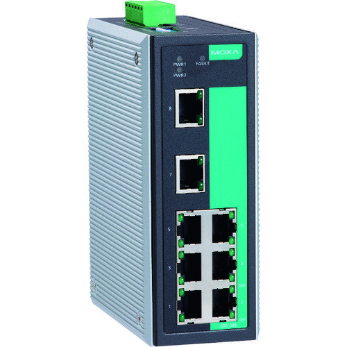 ■MOXA 8ポート(RJ45×8) アンマネージド イーサネットスイッチ EDS308(1685397)[送料別途お見積り][法人限定][メーカー取寄]