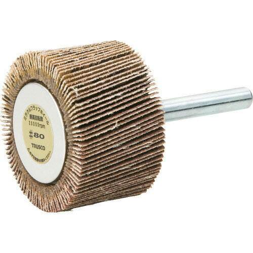 ■TRUSCO ミラクルフラップホイール 外径40X厚25X軸6 5個入 #80 80# MR4025(80)(1729616)