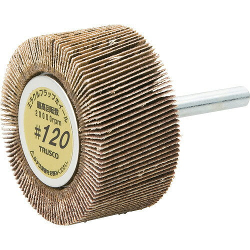 ■TRUSCO ミラクルフラップホイール 外径50X厚25X軸6 5個入 #120 120# MR5025(120)(1729730)