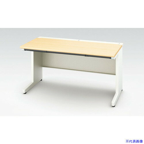 ■NAIKI 平デスク(浅型引出し付) XEHH型/天板:シルクウッド 本体:クリアーホワイト/W1400×D700×H720 XEH..