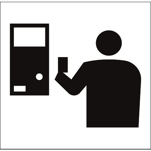 ■グリーンクロス JISピクトサイン きっぷうりば/精算所 150角 6300001214(1765503)[送料別途お見積り][法人限定][外直送]