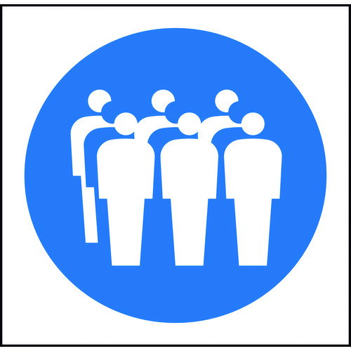 ■グリーンクロス JISピクトサイン 三列並び 150角 6300001337(1765506)[送料別途お見積り][法人限定][外直送]