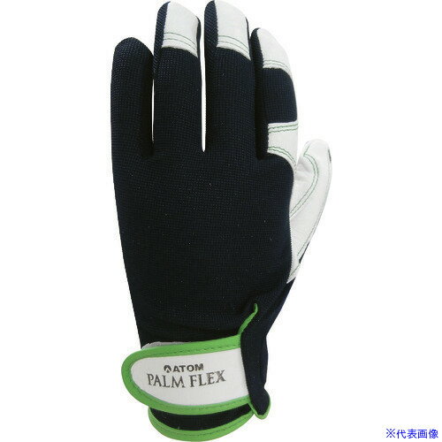 オレンジブック トラスコ中山　TRUSCOアトム パームフレックス ネイビー L 〔品番:2057NBL〕[ 注番:1773726]特長●シープスキンでやわらかいです。●背抜き加工で快適通気です。●手首マジックでフィット感を調節用途●建築・土木作業、自動車・機械整備、農業・収穫作業、アウトドア・レジャー等仕様●色：ネイビー／ホワイト●サイズ：L●全長(cm)：23.3●手のひら周り(cm)：19.0●中指長さ(cm)：8.0仕様2●手首マジック付き、背抜き加工●厚さ：0.8mm材質/仕上●羊革、ポリエステルセット内容/付属品注意●炎・火花・高温の蒸気等、熱いものに直接触れないでください。●やけどの恐れがあります。●電気作業には使用しないでください。●感電の恐れがあります。●鋭利な刃物、ガラスや金属等のバリを強く握らないでください。原産国（名称）中国JANコード4970181206422本体質量55gオレンジブック トラスコ中山　TRUSCOアトム パームフレックス ネイビー L 〔品番:2057NBL〕[注番:1773726][本体質量：55g]《包装時基本サイズ：293×100×10》〔包装時質量：60g〕分類》保護具》作業手袋》革手袋☆納期情報：仕入れ先通常在庫品 (欠品の場合有り)