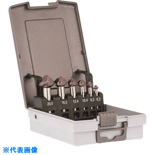 ■GUHRING カウンターシンク90°セット レギュラTiAlNコート 5500 SpyroTec 6本組 55381.000(1813219)[送料別途お見積り][法人限定][掲外取寄]