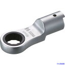 ■TONE トルクレンチ用交換ヘッド 差替式トルクレンチ用ラチェットめがねヘッド 全長71.8mm 12DRM17(1830076)