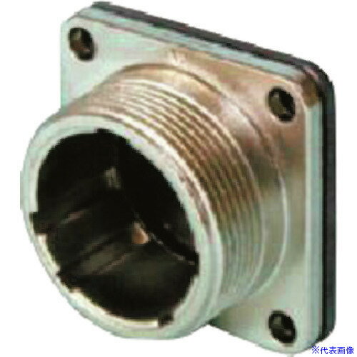 ■SANWA 丸型コネクタ SNS-20シリーズ ダミーレセプタクル 丸フランジ SNS20DR(1832267)×10[送料別途お見積り][法人限定][掲外取寄]