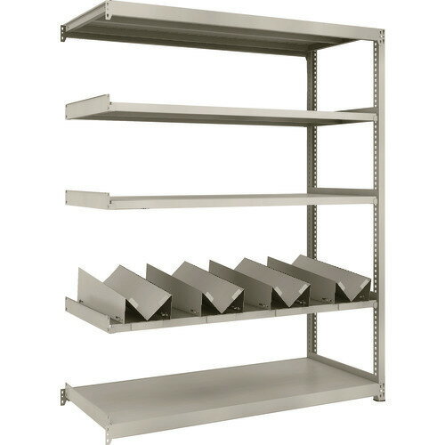 ■TRUSCO スチールラック M2型軽中量棚 1460X600XH1800 缶受X4付 連結 M26565KU4B(1833773)