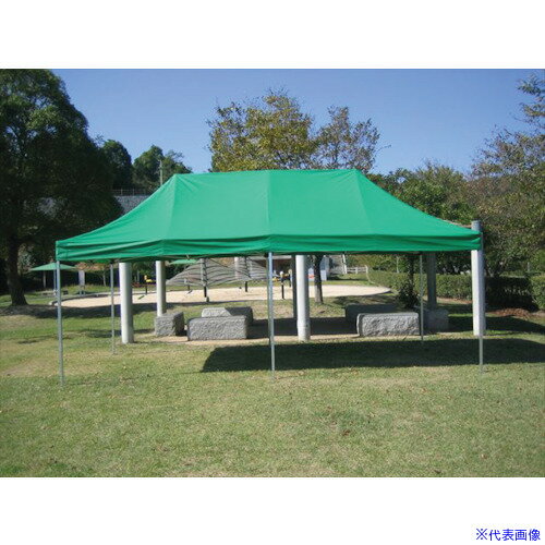 ■KOK ワンタッチオールアルミ60秒テント 緑 S4GN(1835460)[送料別途見積り][法人・事業所限定][外直送]