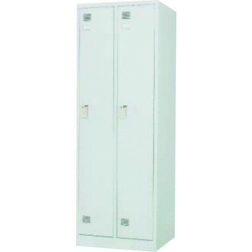 ■東洋 2人用ロッカー FLK2WH(1835524)[送料別途お見積り][法人限定][外直送]