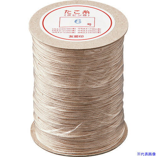 ■TKG 綿 たこ糸 ボビン巻 小 6号 CTY1401(1864306)[送料別途見積り][法人・事業所限定][掲外取寄]