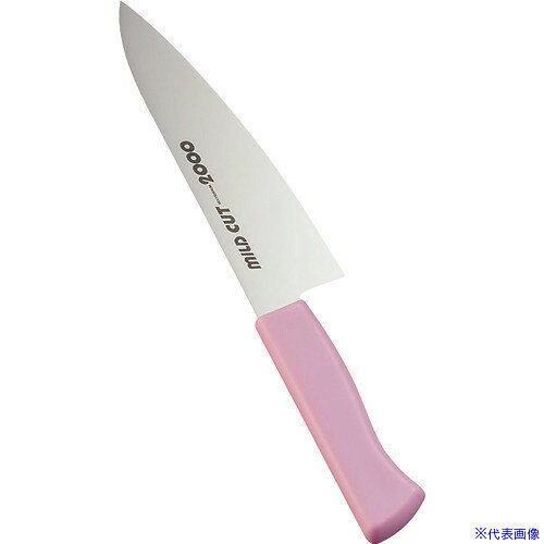 ■TKG マイルドカット 2000抗菌カラー庖丁 牛刀 18cm MCG-P AMI01PI(1867281)[送料...
