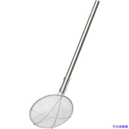 ■TKG TS パイプ柄給食用すくい網 丸型 24cm 荒目 柄長60cm ASK307(1873592)[送料別途お見積り][法人限定][掲外取寄]