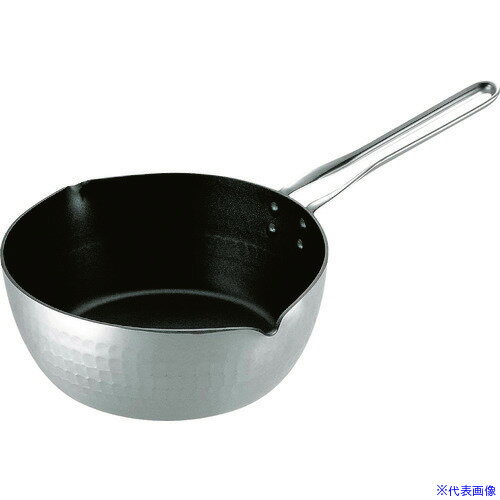 ■TKG 共柄厚板 アルミテフロン雪平鍋 18cm AYK7302(1876806)[送料別途見積り][法人・事業所限定][掲外..