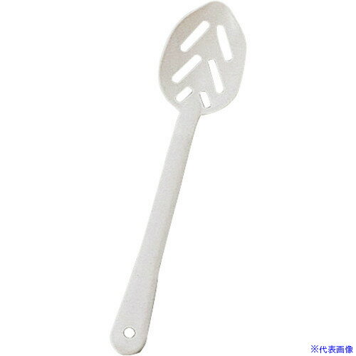 ■TKG CARLISLE(カーライル) ポリカーボネイト サービススプーン No.4422 (長穴付) 白 BSP28(1876906)[..