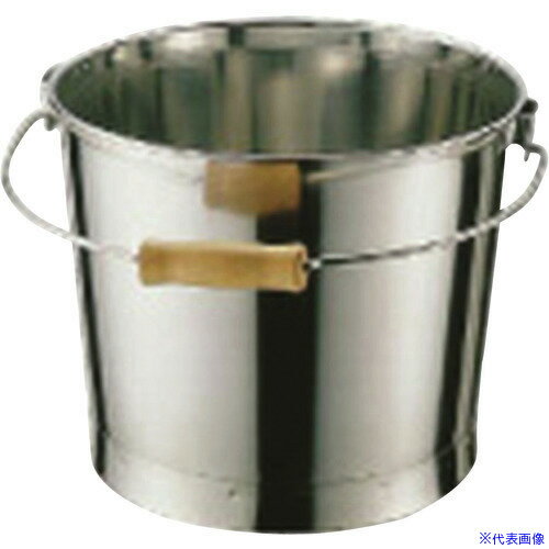 ■TKG 18-8プレスバケツ (目盛付) 20l ABK03020(1885583)[送料別途見積り][法人・事業所限定][掲外取寄]