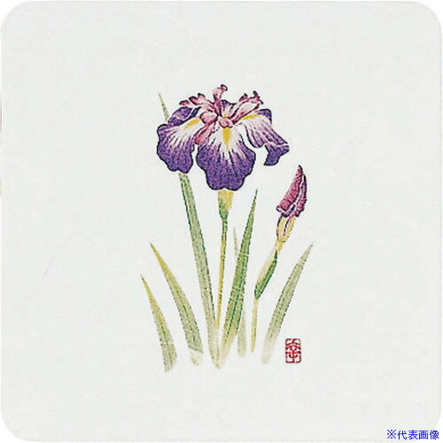 ■TKG アーテック 和風コースター四季角(50枚入) WCO-K4 あやめ PKCH2(1922416)[送料別途見積り][法人・事業所限定][掲外取寄](4.0)