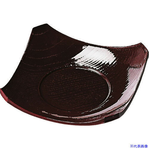 ■TKG 福井クラフト ABS 隅切 茶碗蒸皿 新溜 81258300 PTY5101(1923658)[送料別途見積り][法人・事業所..