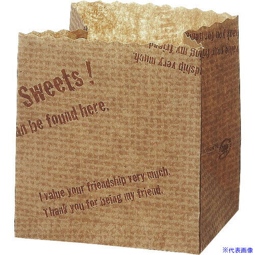 オレンジブック トラスコ中山　TRUSCOTKG 天満紙器 ポットベリー 麻袋ロゴ柄(50枚入) PY011 〔品番:WPT6001〕[ 注番:1927078]特長●いろんなカタチの焼き上がりが楽しめます。●プチスイーツの他、小袋としてもご...