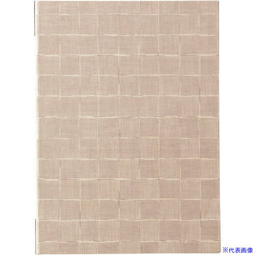 ■TKG えいむ チェック柄メニューブック MB-301(大)アイボリー PEI4702(1930311)[送料別途見積り][法人..