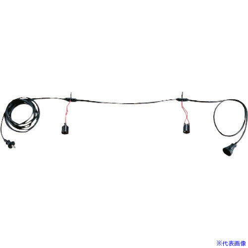 ■TKG カドキ 提灯コード (金網ガード無・電球別売) 3灯用 YTY212(1941250)[送料別途お見積り][法人限定..