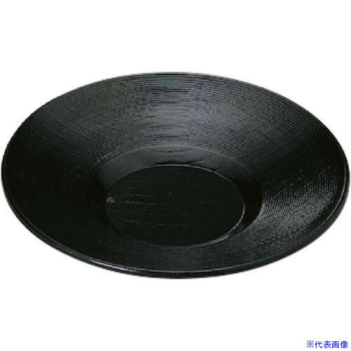 ■TKG 福井クラフト ABS千筋茶托 黒塗 75000110 4寸 RFI0102(1944493)[送料別途見積り][法人・事業所限..
