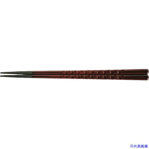 ■TKG 福井クラフト PBT亀甲箸 (10膳入)チーク 24cm 90030851 RHSD602(1945111)[送料別途見積り][法人・事業所限定][掲外取寄]