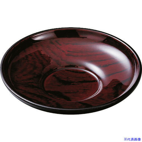 ■TKG 福井クラフト メラミン4寸だるま茶托 ケヤキ木目 81015420 RFIC601(1945181)[送料別途見積り][法..