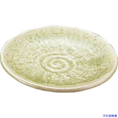 ■TKG エムズジャパン ヒワ貫入5.0丸皿 T03-114 RTLD101(1945975)[送料別途見積り][法人・事業所限定][..