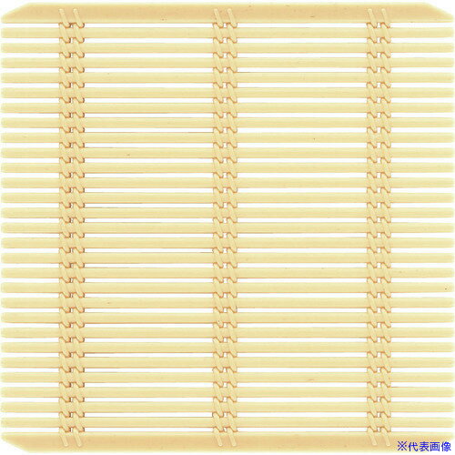 オレンジブック トラスコ中山　TRUSCOTKG 福井クラフト 強化PP竹ス 正角 115 クリーム 49930650 〔品番:QTK3101〕[ 注番:1946599]特長●食器洗浄機が使用可能で、洗浄・乾燥を効率的に行う事ができます。仕...