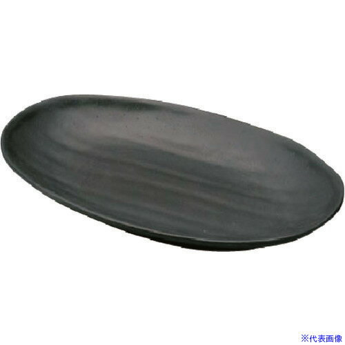 ■TKG マイン メラミンウェア 黒 小判皿 大 M11-135 RMI7501(1946763)[送料別途見積り][法人・事業所限..