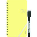 ■欧文印刷 ノート型ホワイトボード nu board LIGHT イエロー 113×204mm NULT01YW04(1948127)