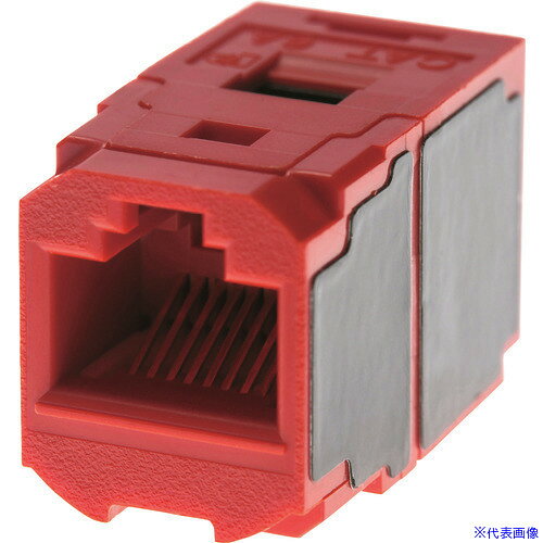 オレンジブック トラスコ中山　TRUSCOPANDUIT カテゴリ6A JJアダプタ(RJ45中継用ジャック) 赤 〔品番:CC6X88RD〕[ 注番:1949122]特長●RJ45のプラグが前後に挿入可能なので、LANケーブルの延長が可能です。用途●LANケーブルの延長に。仕様●色：レッド●種類：Cat6A●タイプ：カテゴリ6A●幅(mm)：15.86●奥行(mm)：27.62●高さ(mm)：18.07●使用温度範囲(℃)：-10〜60●使用温度範囲(℃)：-10〜60仕様2●使用温度範囲：-10〜60℃●カテゴリ6A対応材質/仕上セット内容/付属品注意原産国（名称）メキシコJANコード本体質量9gオレンジブック トラスコ中山　TRUSCOPANDUIT カテゴリ6A JJアダプタ(RJ45中継用ジャック) 赤 〔品番:CC6X88RD〕[注番:1949122][本体質量：9g]《包装時基本サイズ：94×79×13》〔包装時質量：6g〕分類》電子機器》電設配線部品》モジュラージャック☆納期情報：メーカー取り寄品（弊社より発送）