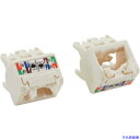 ■PANDUIT Mini-Com モジュラージャックTGタイプ用 上下45度アングルキャップ カテゴリ6 オフホワイト 10個入 CJUDCAPIWX(194...