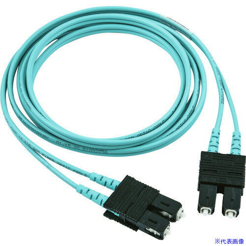 ■PANDUIT 光ファイバーパッチコード OM3(低損失タイプ) 両端SCデュプレックス LSZH 5m FX23LSNSNSNM005..